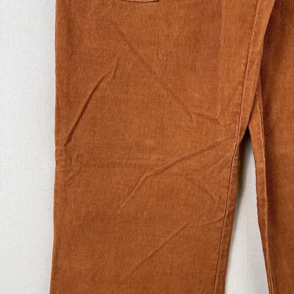Outerknown Lou Cord Pants Women’s 24 Faded Cedar Brown High Rise Corduroy - Picture 5 of 16